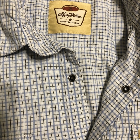 Men’s Larry Mahan Pearl Snap Shirt - Picture 2 of 2